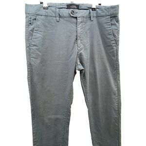 Scotch & Soda Pants Men 32x30(actual 34x30) Olive Gray Mitt Stretch Straight Leg